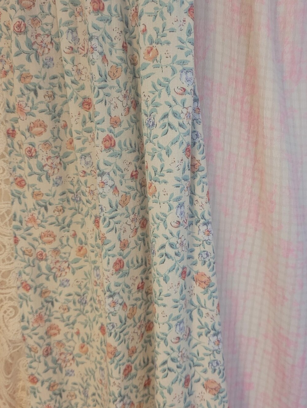 POL Patchwork/Pieced Denim/Lace/Multi-Prints Maxi Skirt, NWOT, S,  CHIC & UNIQUE - Picture 9 of 14